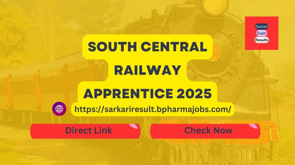 south central railway apprentice 2025